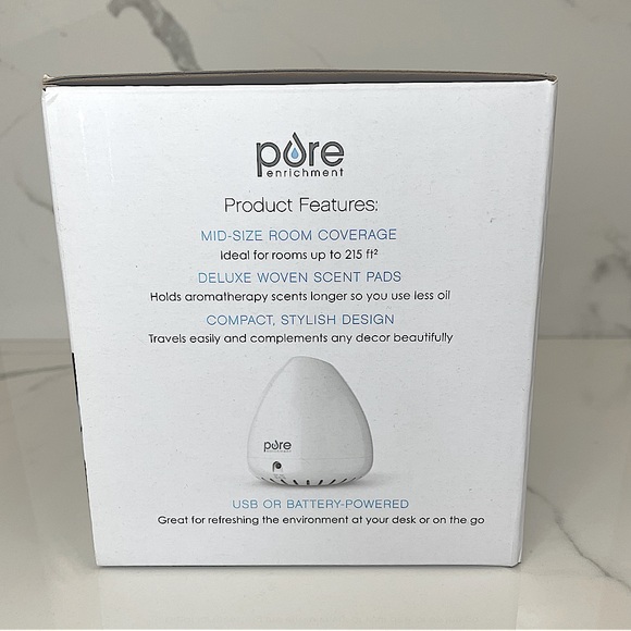 NIB PureSpa Breeze USB Essential Oil Aroma Diffuser - Picture 2 of 8